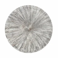 PTMD Wandornament Zapp Wit geribbeld rond L Sale