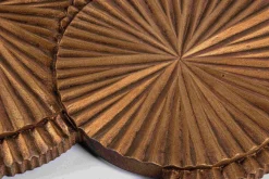 PTMD Wandpaneel Minox Goud MDF geribbelde rondjes New