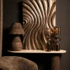 PTMD Wandpaneel Reddie Bruin glanzend MDF golvend S Outlet