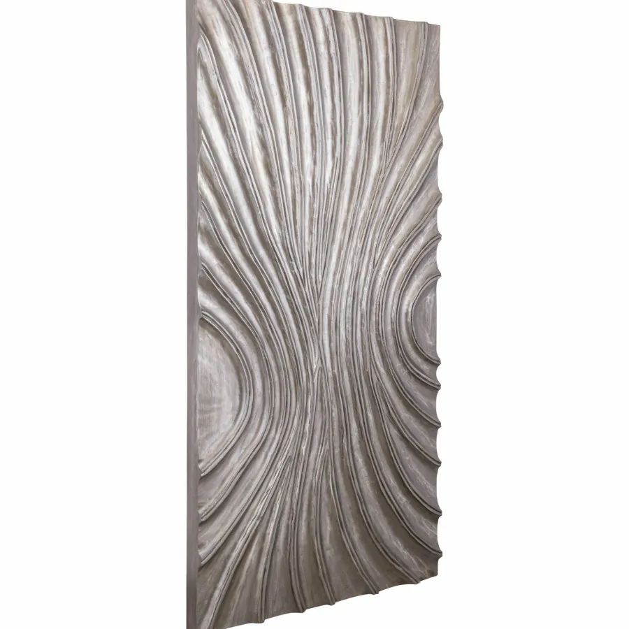 PTMD Wandpaneel Reddie Bruin glanzend MDF golvend L Hot