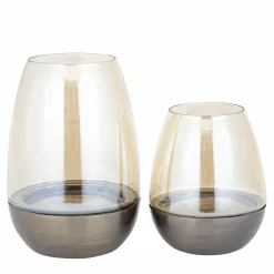 PTMD Windlicht Kalley bruin L Clearance