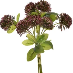 Pure Kunsttak bosje Alium 34 cm paars