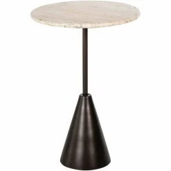 Richmond Interiors Avalon bijzettafel rond brons New