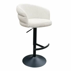 Richmond Interiors Bar/counter stoel draaibaar Nikkie Niagara 902 beige Chenille New