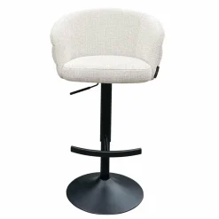 Richmond Interiors Bar/counter stoel draaibaar Nikkie Niagara 902 beige Chenille New