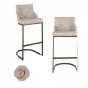 Richmond Interiors Barstoel Bolton natural geo (Set of 2) Outlet