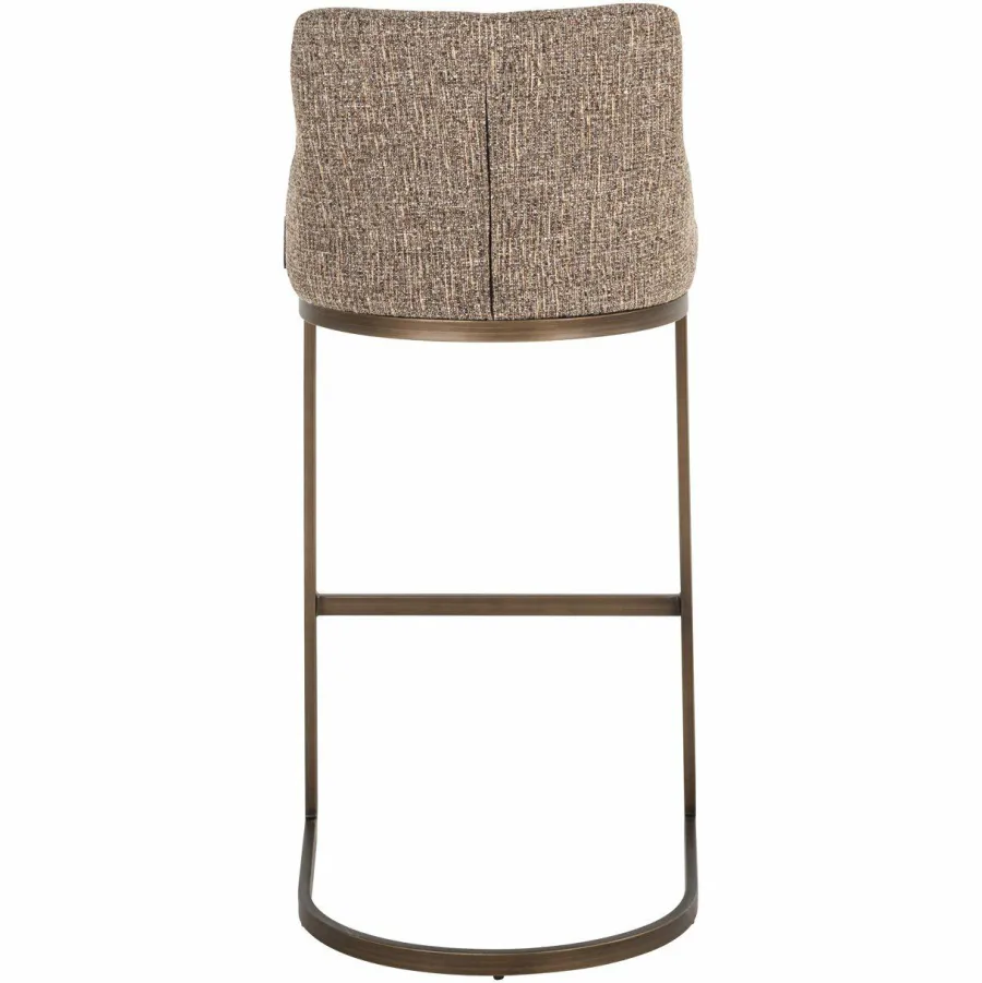 Richmond Interiors Barstoel Bolton brown tweed (Set of 2)