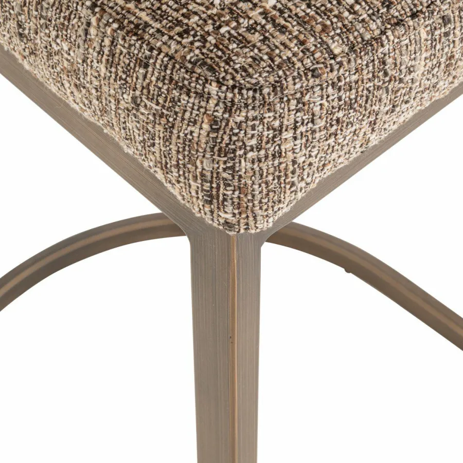 Richmond Interiors Barstoel Bolton brown tweed (Set of 2)