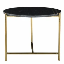 Richmond Interiors Bijzettafel Casey met marmeren top zwart