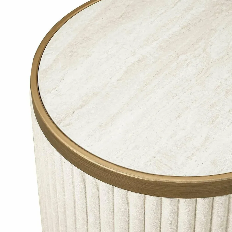 Richmond Interiors Bijzettafel Tivoli set van 2 Wit Discount