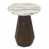 Richmond Interiors Bijzettafel Oberoy Blush beige 45Ø