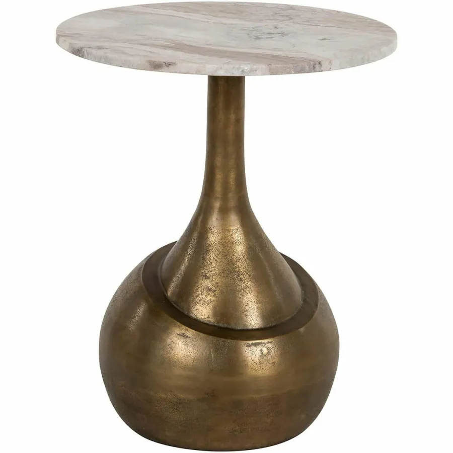 Richmond Interiors Bijzettafel Sia geborsteld Goud