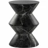 Richmond Interiors Bijzettafel Bosco faux zwart marmer Zwart Discount