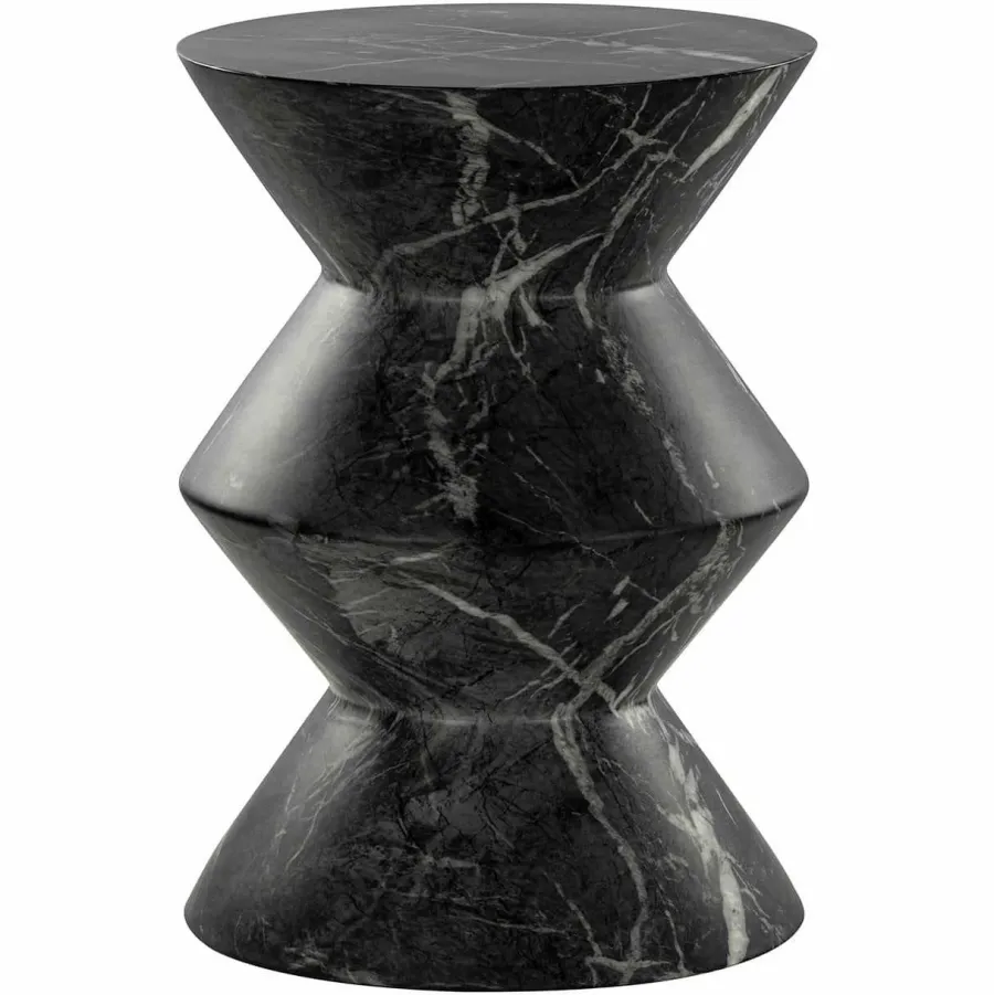 Richmond Interiors Bijzettafel Bosco faux zwart marmer Zwart Discount
