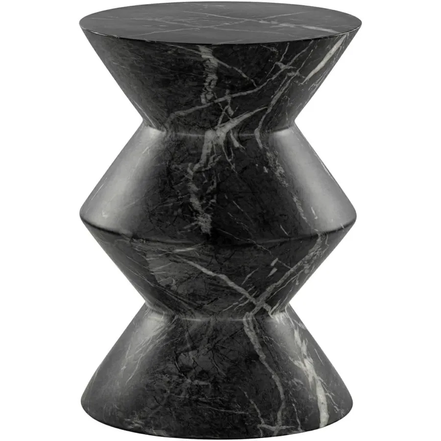 Richmond Interiors Bijzettafel Bosco faux zwart marmer Zwart Discount