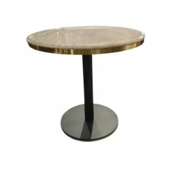 Richmond Interiors Bistrotafel Brazza 80Ø Beige
