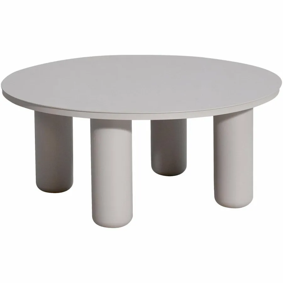 Richmond Interiors Buiten salontafel Quinn light beige 86Ø Hot
