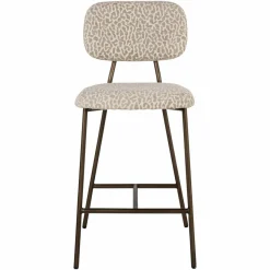 Richmond Interiors Counterstoel Xenia beige leopard fire retardant (Set of 2) Hot