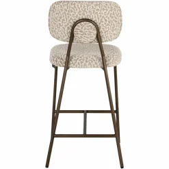 Richmond Interiors Counterstoel Xenia beige leopard fire retardant (Set of 2) Hot