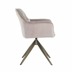 Richmond Interiors Draaistoel Aline khaki velvet Outlet