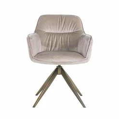Richmond Interiors Draaistoel Aline khaki velvet Outlet