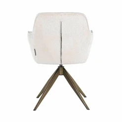 Richmond Interiors Draaistoel Aline white chenille New