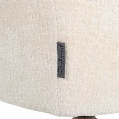 Richmond Interiors Draaistoel Aline white chenille New