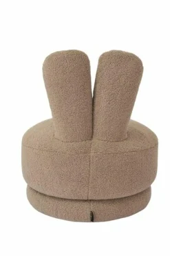 Richmond Interiors Draaifauteuil Bunny taupe teddy voor kinderen Clearance