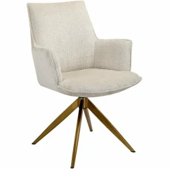 Richmond Interiors Draaistoel met arm Dakota Niagara 902 beige chenille Online