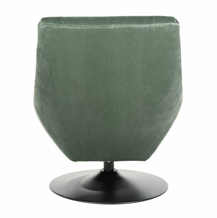 Richmond Interiors Draaifauteuil Richelle Jade Velvet (Genova 504 Jade)