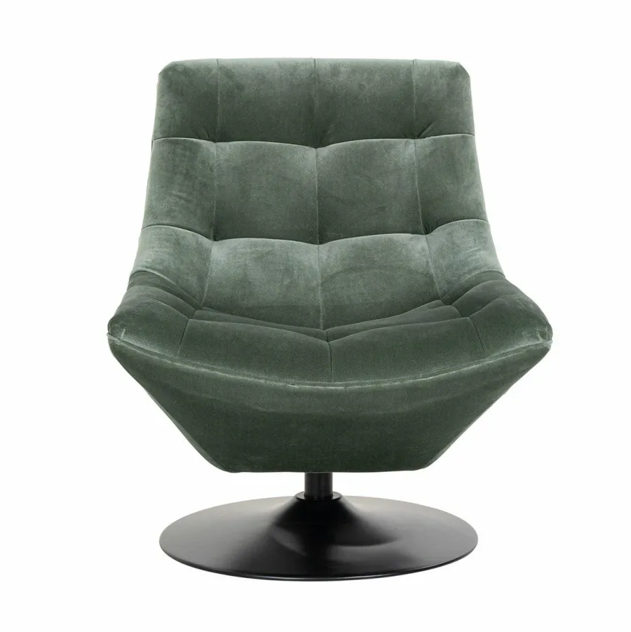 Richmond Interiors Draaifauteuil Richelle Jade Velvet (Genova 504 Jade)
