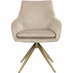 Richmond Interiors Draaifauteuil Lisonne be trendy nature / khaki velvet Hot