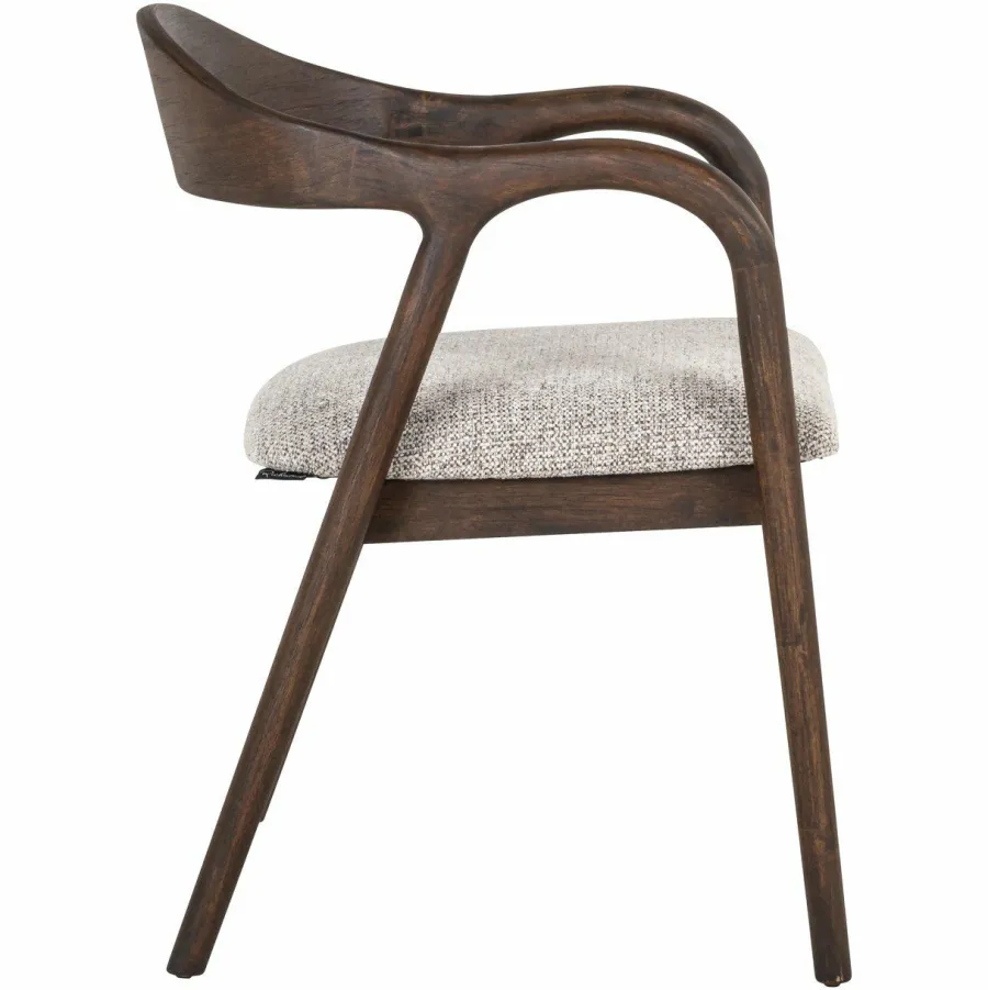 Richmond Interiors Eetkamerstoel Mihara mocca fancy Outlet