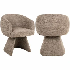 Richmond Interiors Eetkamerstoel Quiriro mocca linear swivel Best