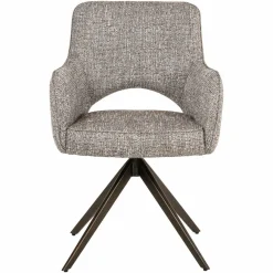 Richmond Interiors Eetkamerstoel Ginerva earth tweed swivel Online