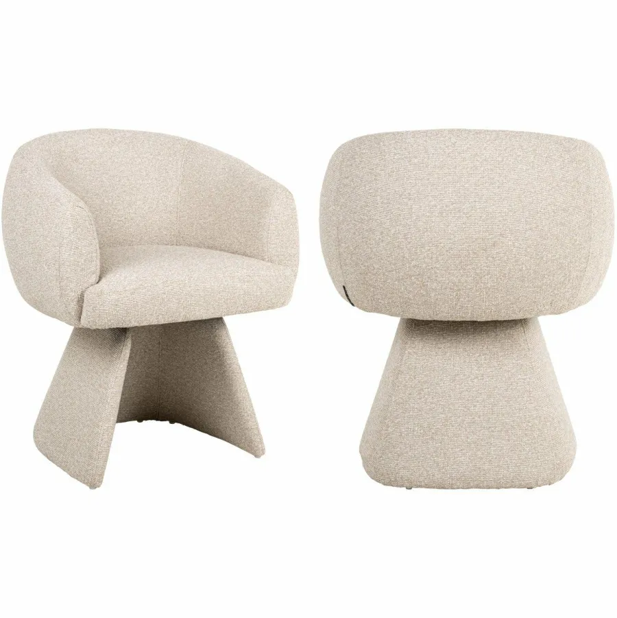 Richmond Interiors Eetkamerstoel Quiriro biscotti swivel Clearance