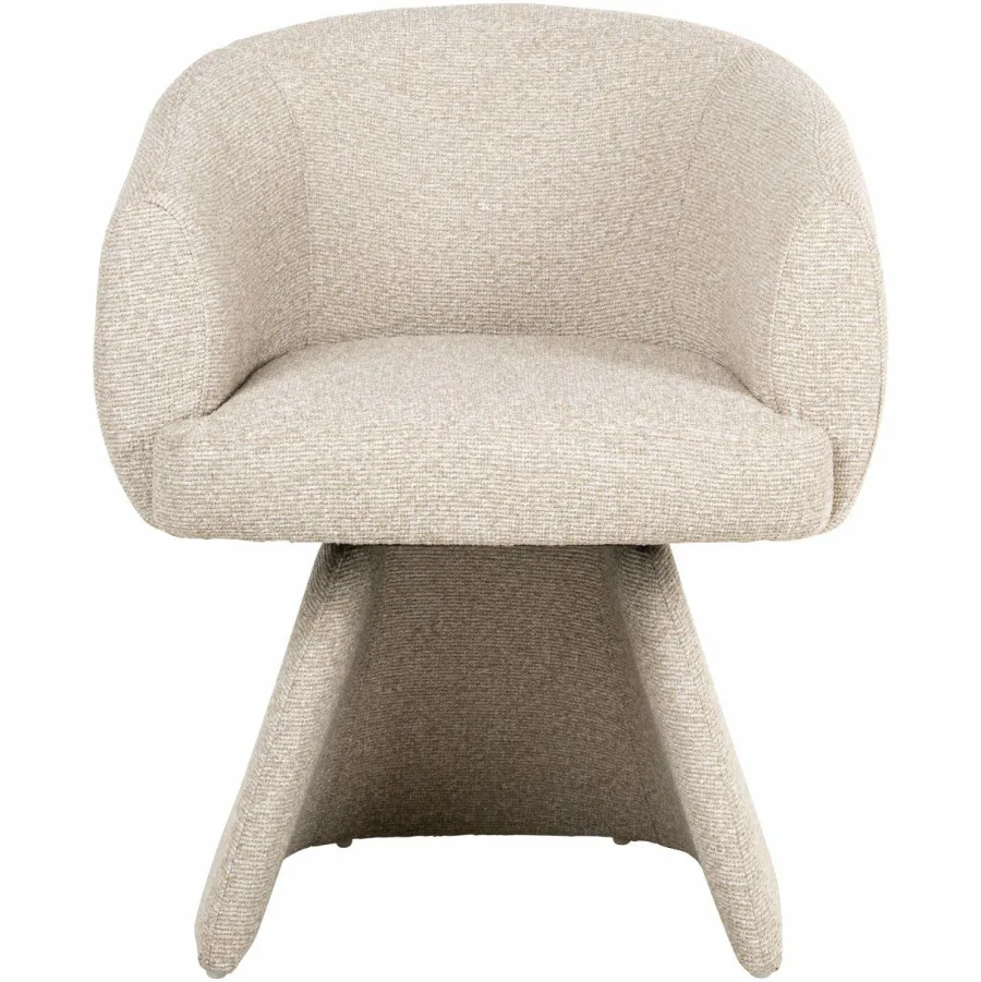 Richmond Interiors Eetkamerstoel Quiriro biscotti swivel Clearance