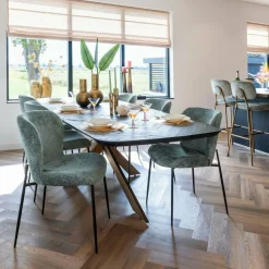Richmond Interiors Eettafel Hayley 230 (Dark coffee) Hot