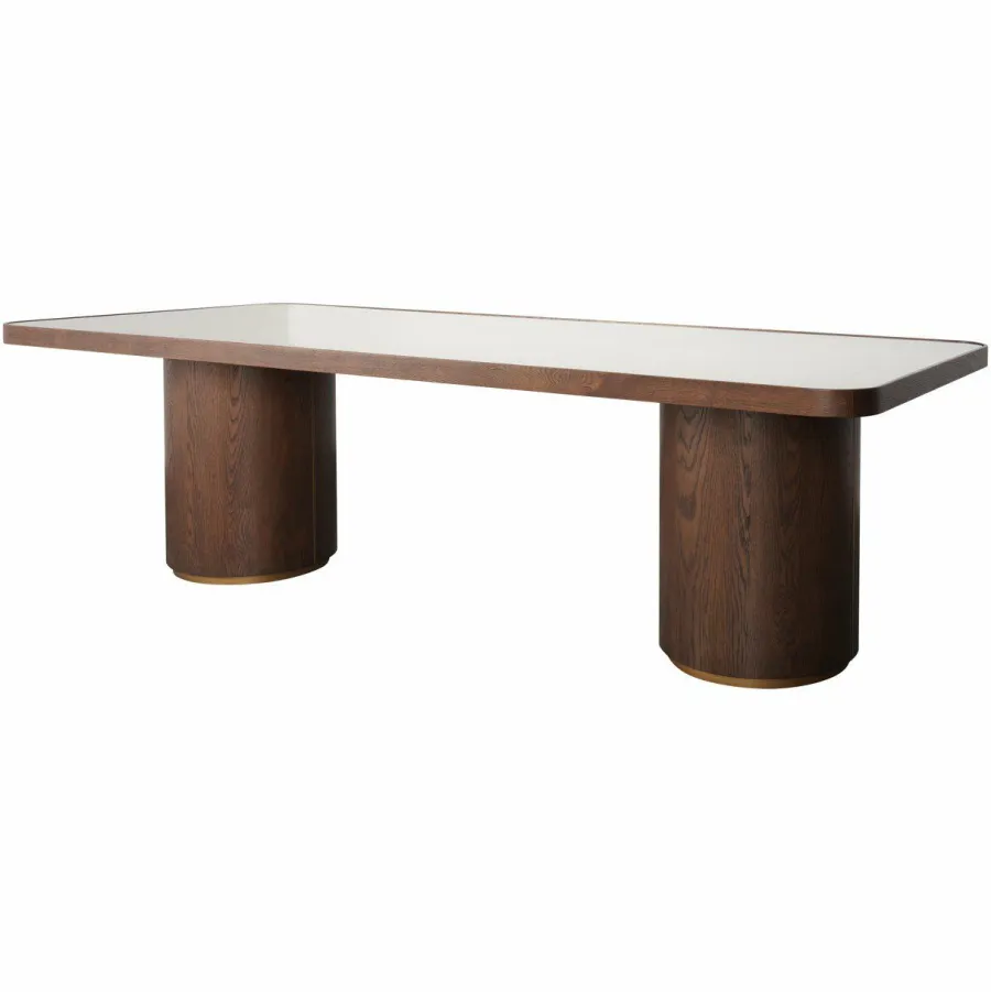 Richmond Interiors Eettafel Willox brown 235 including glass Best