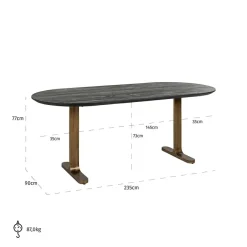 Richmond Interiors Eettafel Revelin 235 Sale