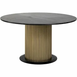 Richmond Interiors Eettafel Ironville Ø140 (Black/gold) New