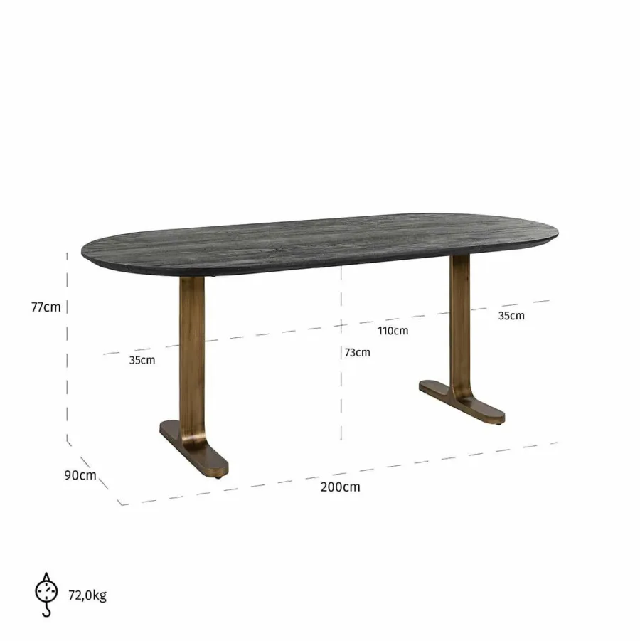 Richmond Interiors Eettafel Revelin 200 Online