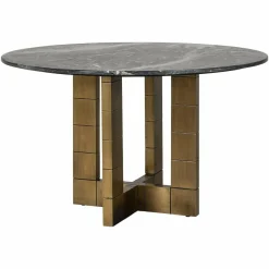 Richmond Interiors Eettafel Collada 130Ø zwart goud Best