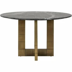 Richmond Interiors Eettafel Collada 130Ø zwart goud Best