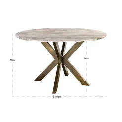 Richmond Interiors Eettafel Bottega 140Ø wit Sale