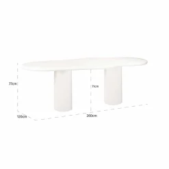 Richmond Interiors Eettafel Bloomstone 260 cm Outlet