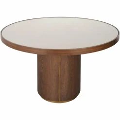 Richmond Interiors Eettafel Willox brown 130Ø including glass Sale