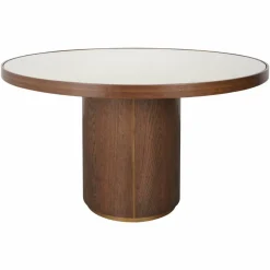Richmond Interiors Eettafel Willox brown 130Ø including glass Sale