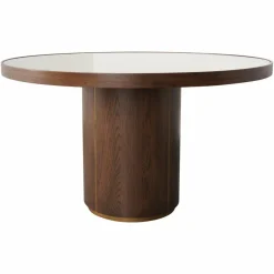 Richmond Interiors Eettafel Willox brown 130Ø including glass Sale