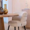 Richmond Interiors Eettafel Fictus Travertine faux Beige